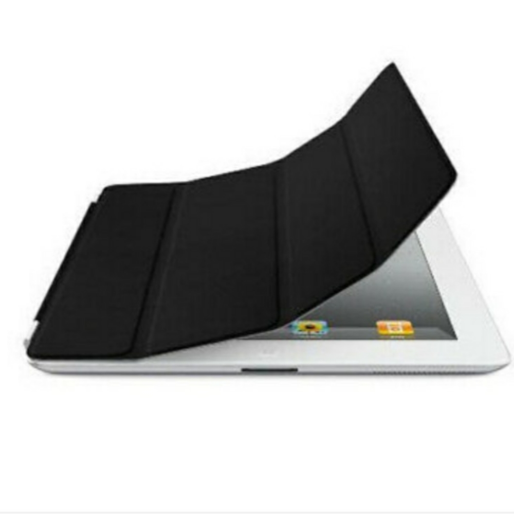 APPLE SMART LEATHER COVER FOR APPLE IPAD ORIGINAL RED BLACK - Picture 2 of 14